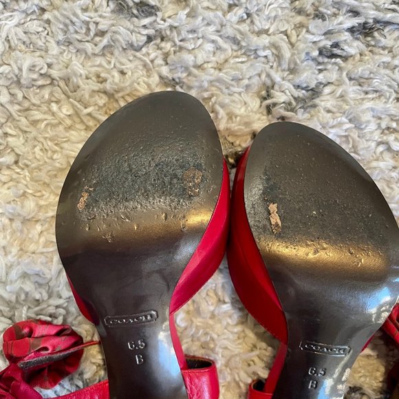 Coach Red Platforms - Picture 4 of 6